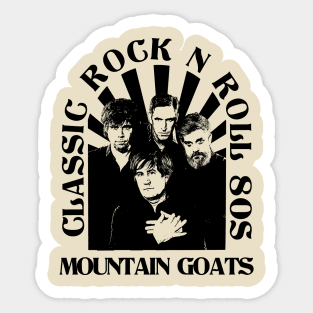 The Mountain Goats // Classic Rock N Roll 80s Sticker